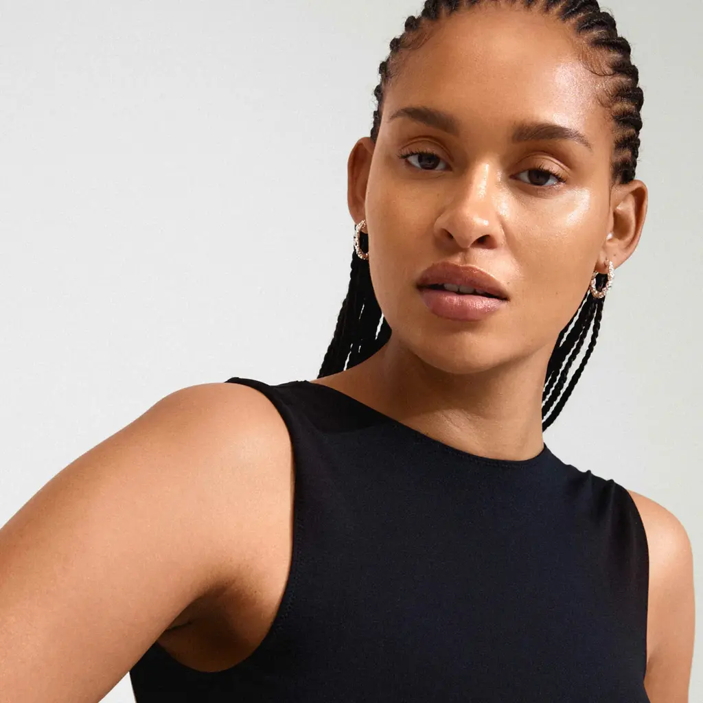 PILGRIM PILGRIM TIDE HOOP EARRINGS SILVER PLATED