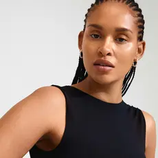 PILGRIM PILGRIM TIDE HOOP EARRINGS SILVER PLATED