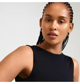 PILGRIM PILGRIM TIDE HOOP EARRINGS SILVER PLATED