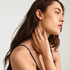 PILGRIM PILGRIM SKY RECYCLED RINGS 2 IN A SET SILVER PLATED