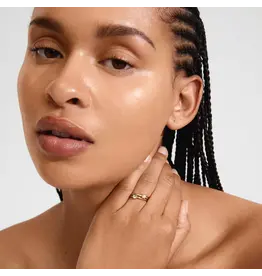 PILGRIM PILGRIM SKY RECYCLED RINGS 2 IN A SET GOLD PLATED