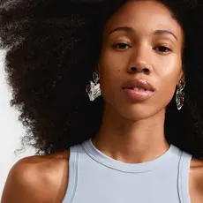 PILGRIM PILGRIM RYAN EARRINGS SILVER PLATED