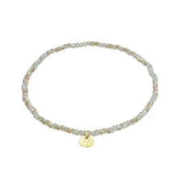 PILGRIM PILGRIM INDIE BRACELET BLUE GOLD PLATED