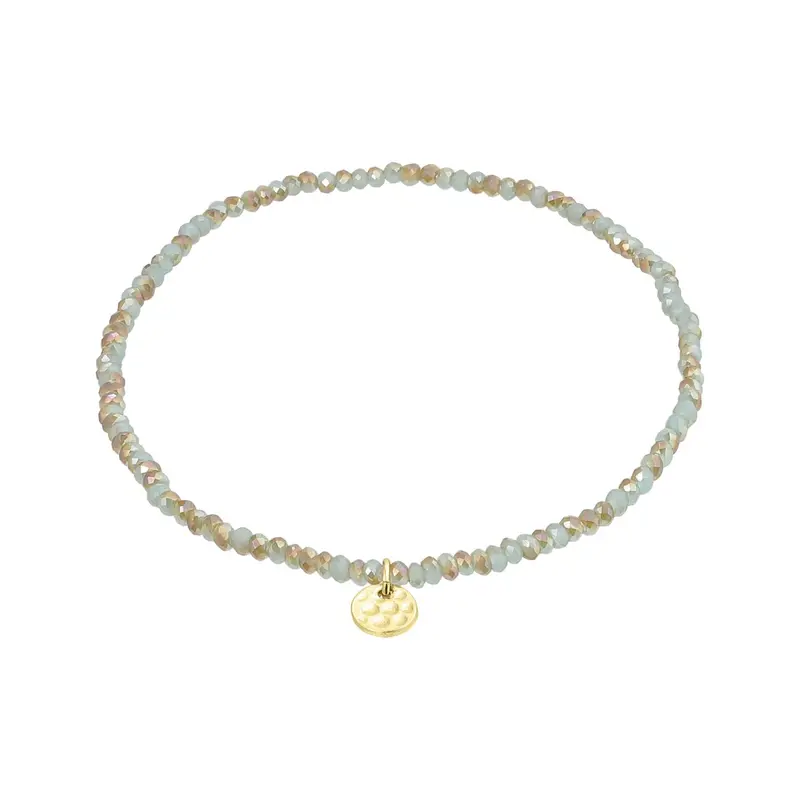 PILGRIM PILGRIM INDIE BRACELET BLUE GOLD PLATED