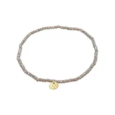 PILGRIM PILGRIM INDIE BRACELET GREY GOLD PLATED