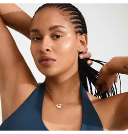 PILGRIM PILGRIM DUNE HEART NECKLACE SILVER PLATED