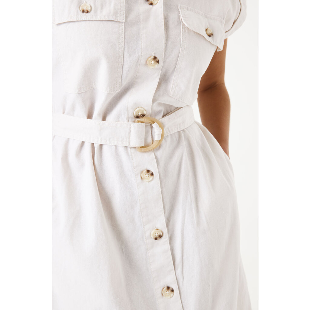 GARCIA GARCIA 25E ROBE CHEMISIER LONGUE BEIGE STONE