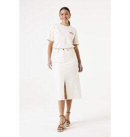 GARCIA GARCIA 25E JUPE MIDI JEANS ECRU