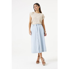 GARCIA GARCIA 25E JUPE MIDI EVASEE JEANS BLEACHED