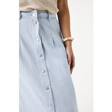 GARCIA GARCIA 25E JUPE MIDI EVASEE JEANS BLEACHED