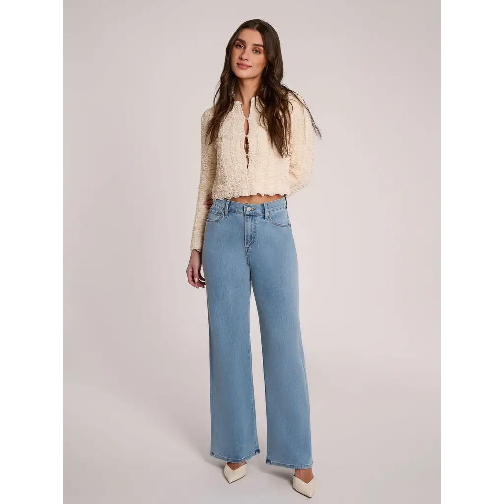 YOGA JEANS YOGA JEANS LILY WIDE 2588 HIGH RISE 32'' FRENCH BLUE