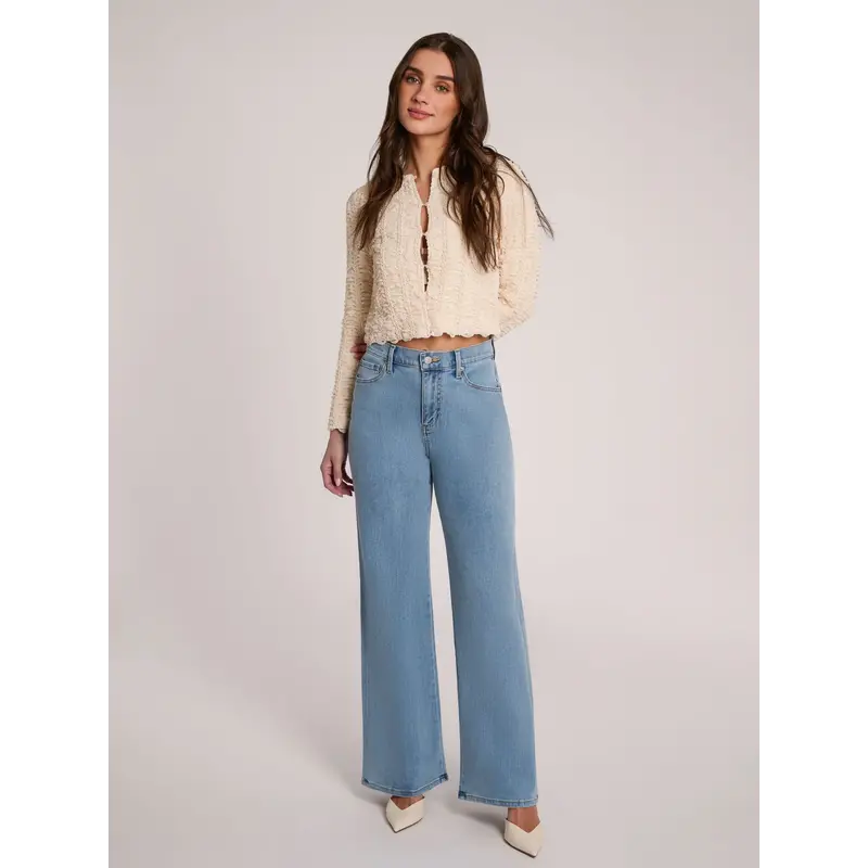 YOGA JEANS YOGA JEANS LILY WIDE 2588 HIGH RISE 32'' FRENCH BLUE