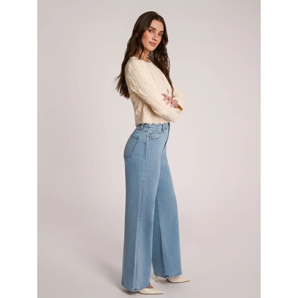 YOGA JEANS YOGA JEANS LILY WIDE 2588 HIGH RISE 32'' FRENCH BLUE