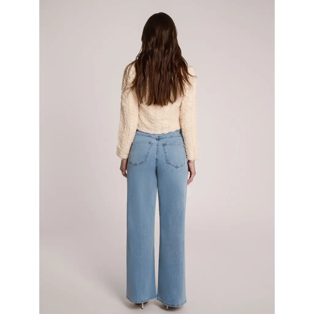 YOGA JEANS YOGA JEANS LILY WIDE 2588 HIGH RISE 32'' FRENCH BLUE