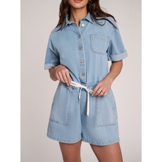 YOGA JEANS YOGA SHORT ROMPER 2705 DAYTIME BLUE