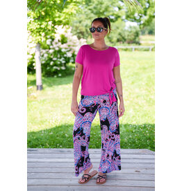 RIEN NE SE PERD TOUT SE CREE RIEN NE SE PERD PALAZO RUMBA PAISLEY MAGENTA