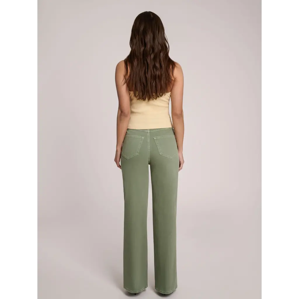 YOGA JEANS YOGA JEANS LILY WIDE 2742 HIGH RISE 32'' BEACH GRASS