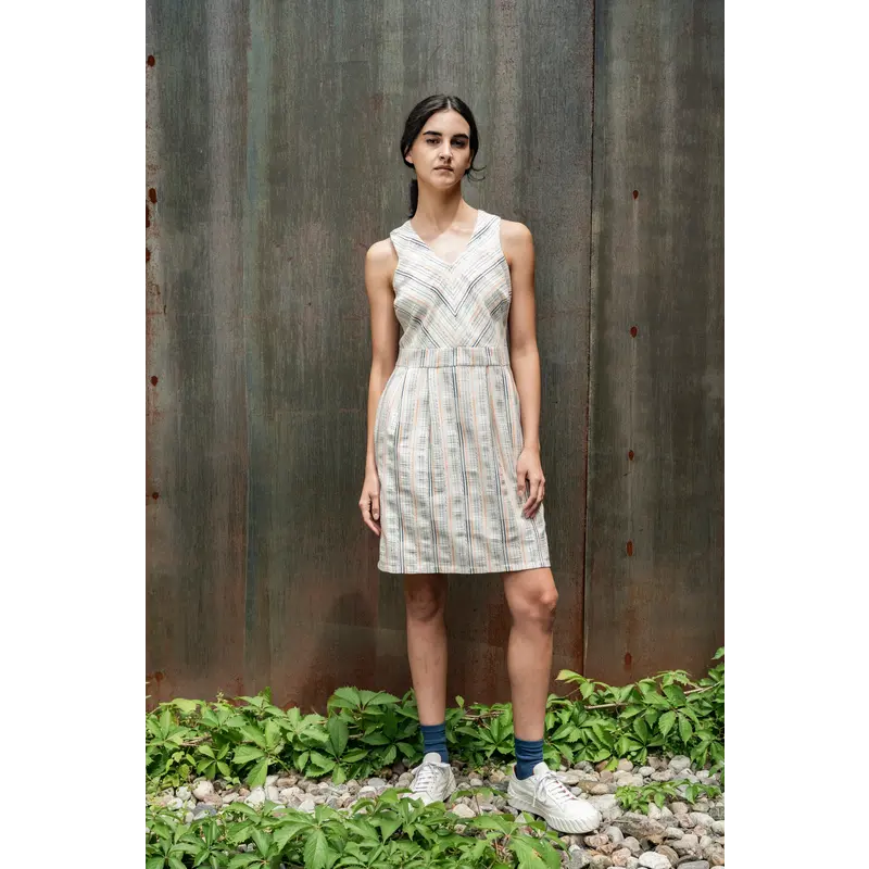 BODY BAG BODY BAG ROBE TULUM S MANCHES LIGNES JACQUARD