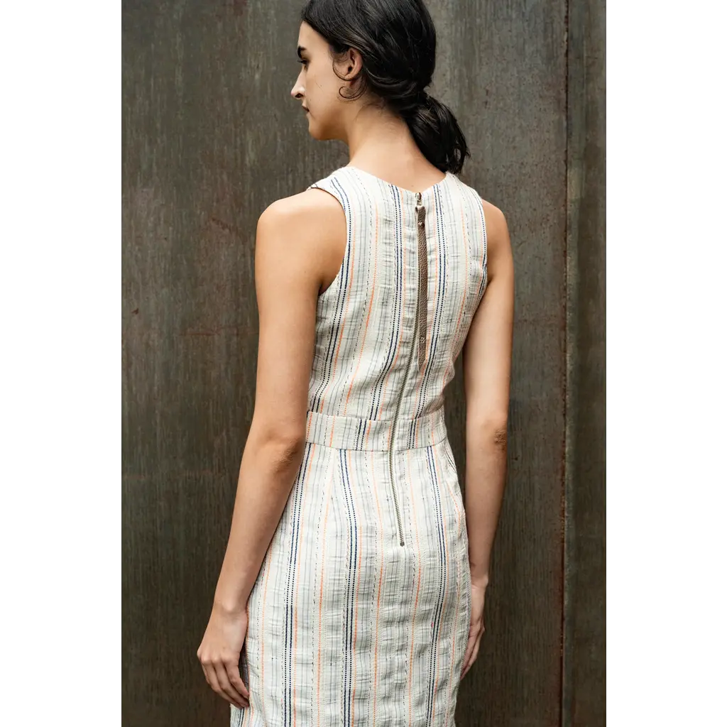 BODY BAG BODY BAG ROBE TULUM S MANCHES LIGNES JACQUARD