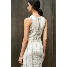 BODY BAG BODY BAG ROBE TULUM S MANCHES LIGNES JACQUARD