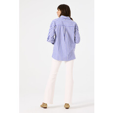 GARCIA GARCIA 25E CHEMISE M LONGUES RAYURES DAZZLING BLUE