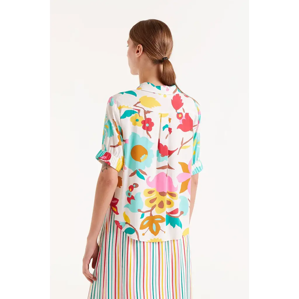 COMPANIA FANTASTICA COMPANIA FANTASTICA 25E CHEMISE CROP MULTICOLOR