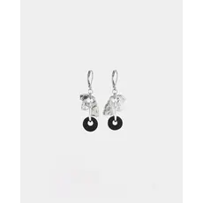 ANNE MARIE CHAGNON ANNE MARIE CHAGNON BOUCLE OREILLE FELIS NOIR ET ARGENTE