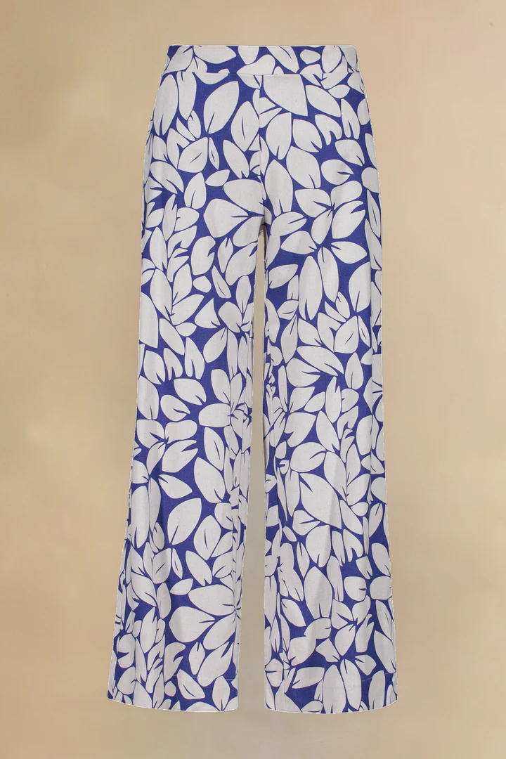 25E MARIGOLD PANTALON DONA FLEURS BLEU/BLANC