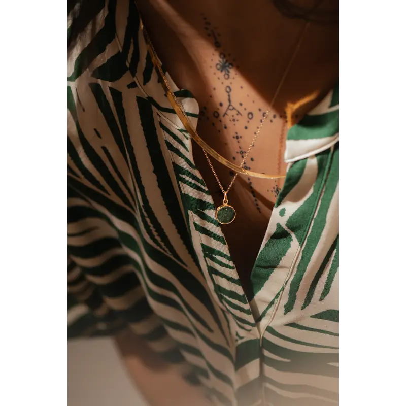 BOA BIJOUX BOA COLLIER SIKKA EMERAUDE BRUTE