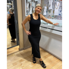 BODY BAG BODY BAG ROBE CAMI DOUBLE TIPAZA NOIR