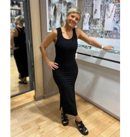 BODY BAG BODY BAG ROBE CAMI DOUBLE TIPAZA NOIR