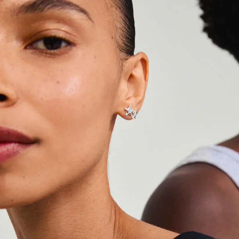 PILGRIM PILGRIM 262526003 ANDRE EARRINGS SILVER PLATED