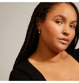 PILGRIM PILGRIM 612336003 BERTHE PEARL HOOP EARRINGS SILVER PLATED