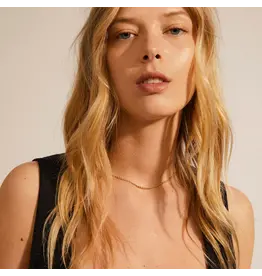 PILGRIM PILGRIM PAM RECYCLED ROBE CHAIN NECKLACE GOLD PLATED