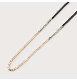 CARACOL CARACOL COLLIER SEMI LONG METAL, PIERRES, BOIS 1624 DUO G