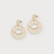 CARACOL CARACOL ANNEAUX ENTREMELES RAFIA ET METAL 2701 NAT