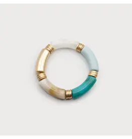 CARACOL CARACOL BRACELET RESINE ET METAL SUR ELASTIQUE 3279 TRQ G