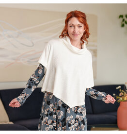 RIEN NE SE PERD TOUT SE CREE RIEN NE SE PERD 25H BOLERO PONCHO LUPIN IVOIRE