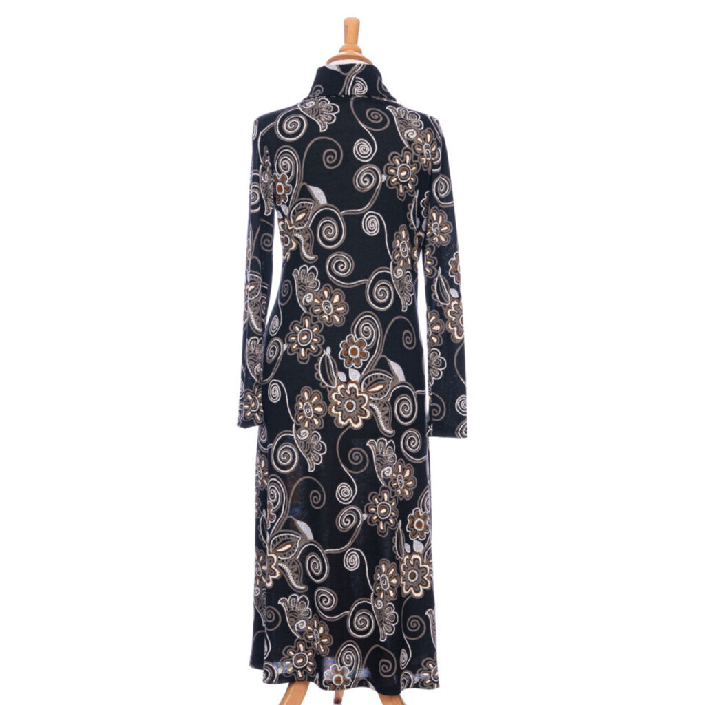 RIEN NE SE PERD TOUT SE CREE RIEN NE SE PERD 25H ROBE 7/8 BERBERIS NOIR/COGNAC