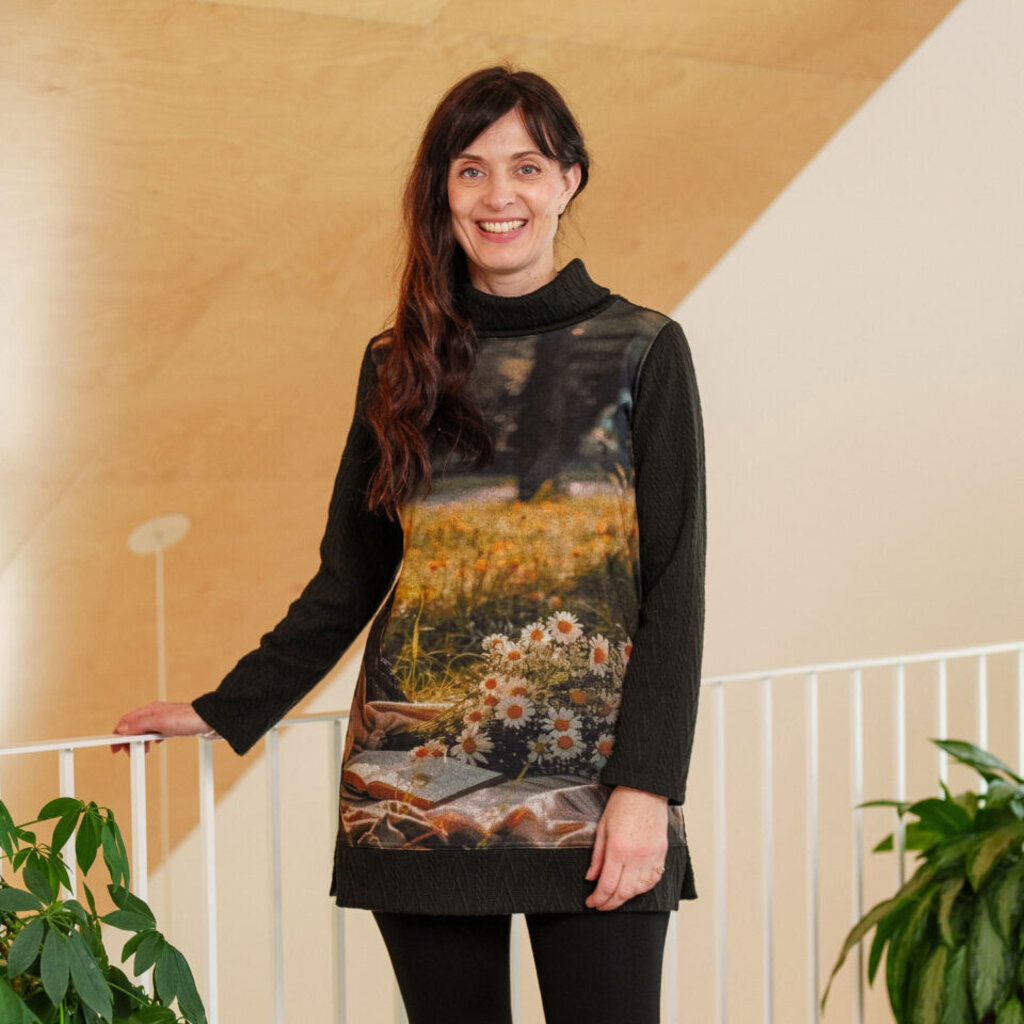 RIEN NE SE PERD TOUT SE CREE RIEN NE SE PERD 25H TUNIQUE MARGUERITE PAYSAGE