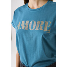GARCIA GARCIA 25H TSHIRT AMORE BLUE LAGOON