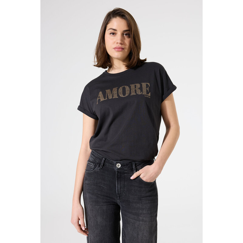 GARCIA GARCIA 25H TSHIRT AMORE ANTRACITE