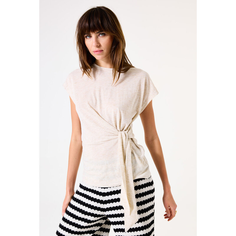 GARCIA GARCIA 25H TSHIRT NOEUD SAND MELEE