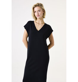 GARCIA GARCIA 25H ROBE M COURTES COL ET DOS EN V BLACK