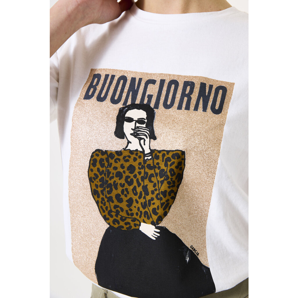 GARCIA GARCIA 25H TSHIRT BUONGIORNO ECRU