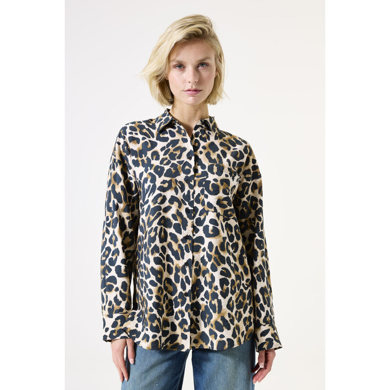 GARCIA GARCIA 25H CHEMISE ANIMAL ALMOND