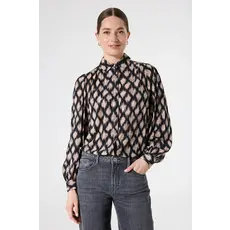 GARCIA GARCIA 25H CHEMISE M BOUFFANTES MOTIFS BLACK