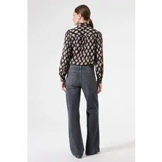 GARCIA GARCIA 25H CHEMISE M BOUFFANTES MOTIFS BLACK