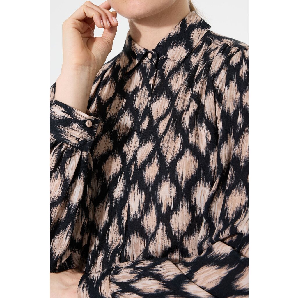 GARCIA GARCIA 25H CHEMISE M BOUFFANTES MOTIFS BLACK