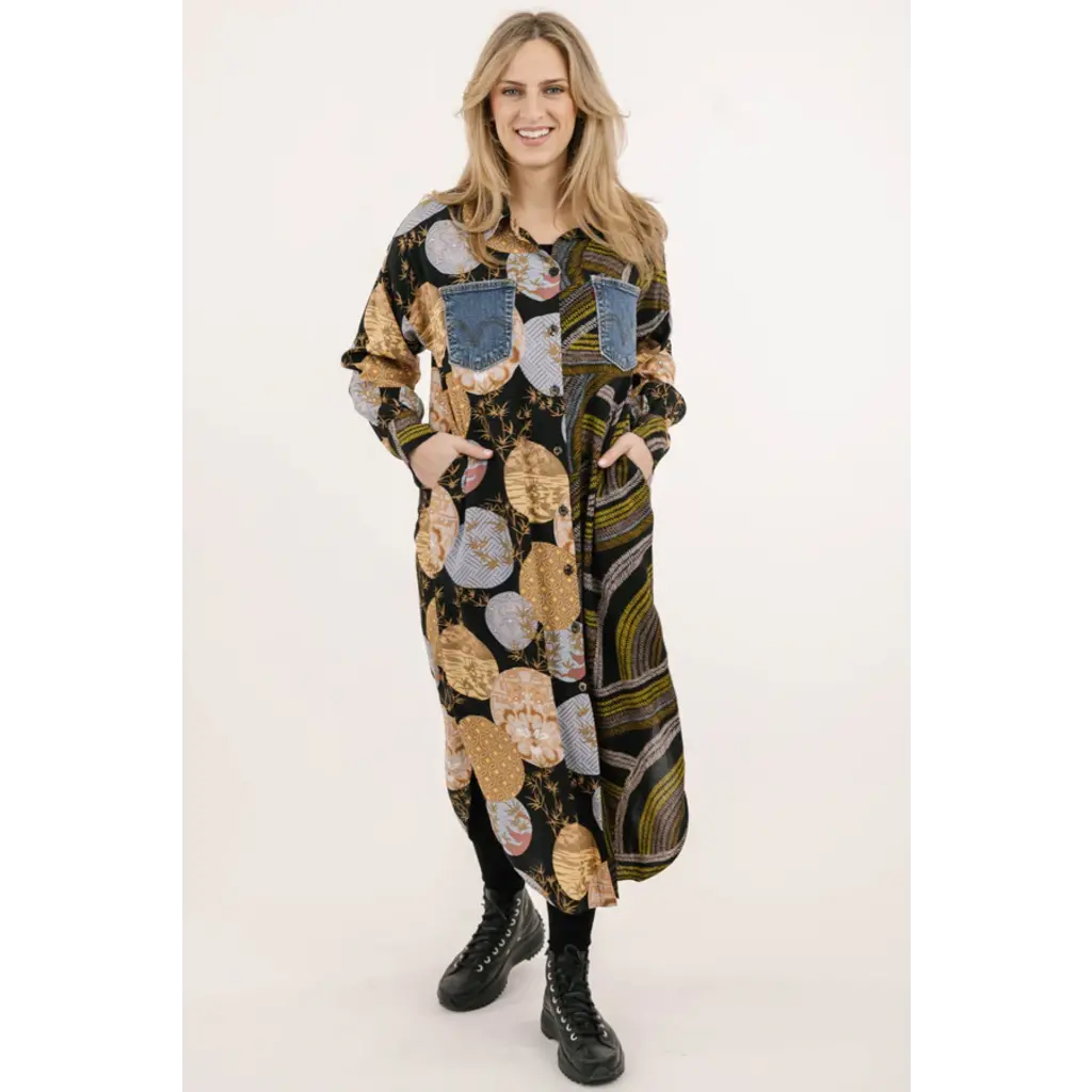 SHANNON PASSERO SHANNON PASSERO 25H ROBE CHEMISIER DAVINA ASIA PRINT MIX